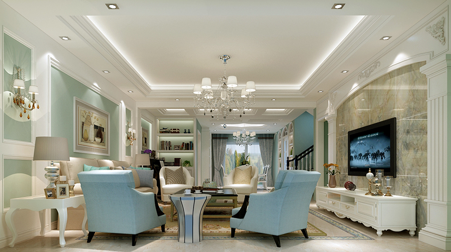 海景一号 | 380㎡别墅欧式设计风格，简约不失奢华！